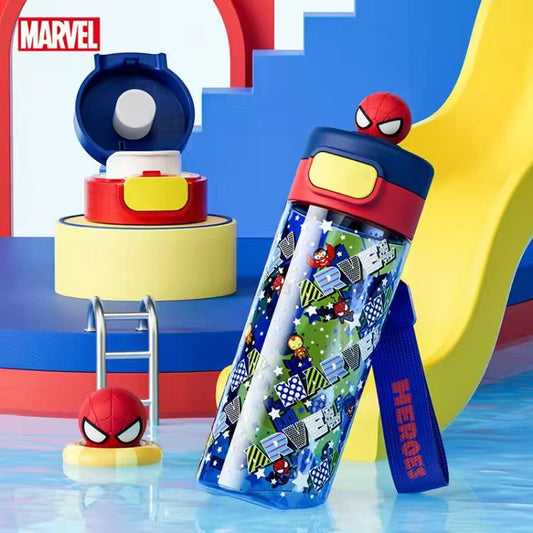 Marvel Spiderman Water Bottle Gift Set – 2 Bottles (430ml & 530ml): Insulated & Tritan Plastic