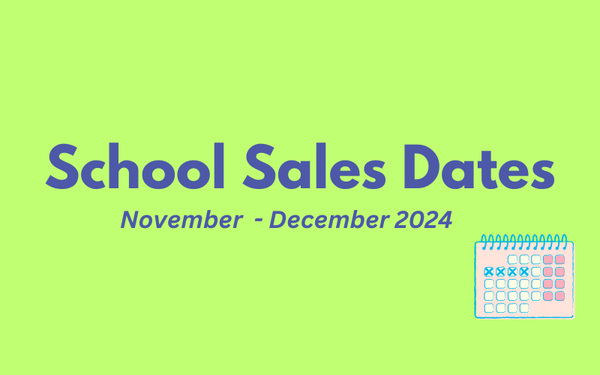 School Sales Dates 2024