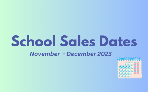 School Sales Dates 2023