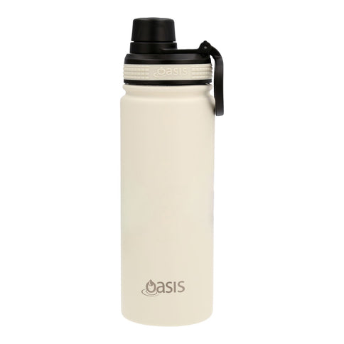 Oasis Stainless Steel Insulated Sports Water Bottle with Screw Cap 550ML (ALABASTER)