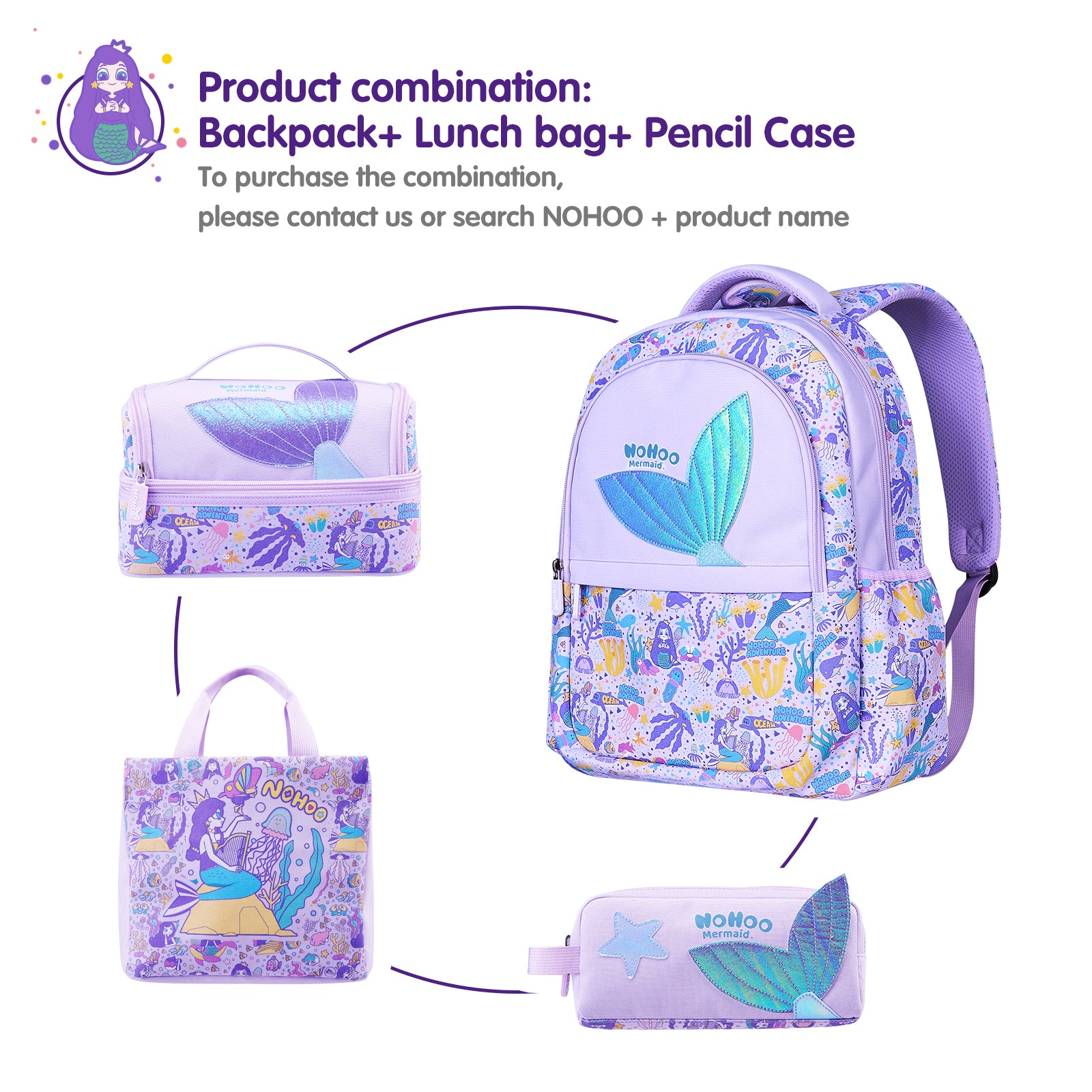 Pattern Print Primary School backpack