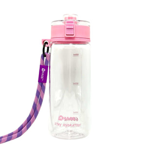 KAGS AQUARECHARGE Series Tritan 600ML Water Bottle w/ Crossbody Strap Color Series