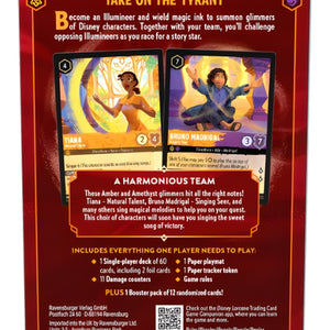 Disney Lorcana - Set 8 - Reign of Jafar: Tiana & Bruno (Amber & Amethyst) Single-Player Deck