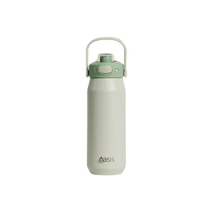 Oasis Ceramic Stainless Steel Triple Wall Capri Quick Release Drink Bottle 1L