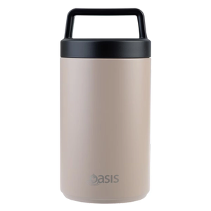 Oasis Stainless Steel Insulated Dual Compartment Food Jar with Handle And Spoon 700ML