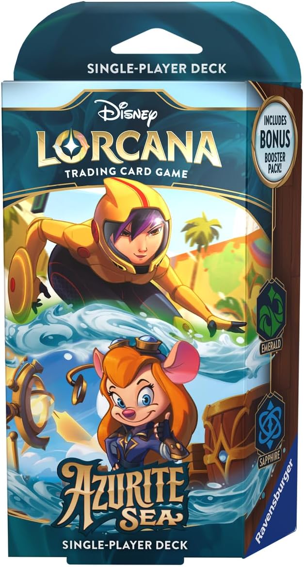 Disney Lorcana - Set 6 - Azurite Sea: Go-Go Tamago & Gadget (Emerald & Sapphire) Single-Player Deck