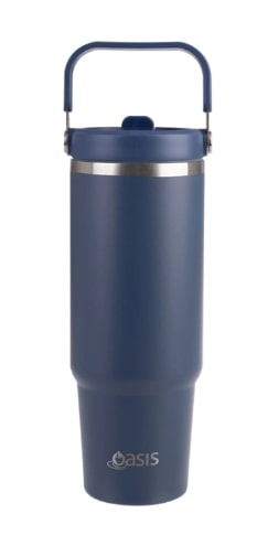 Oasis Stainless Steel Insulated Voyager Carry Tumbler With Sipper Straw 900ML / 32oz