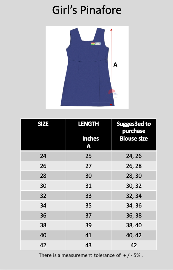 MTS Girl's Pinafore