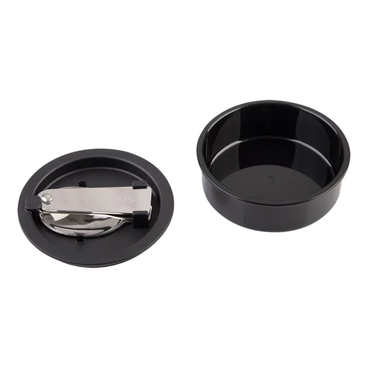 Oasis Stainless Steel Insulated Dual Compartment Food Jar with Handle And Spoon 700ML