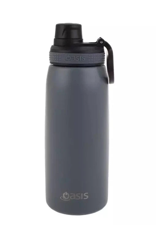 Oasis Stainless Steel Insulated Sports Water Bottle with Screw Cap 550ML (STEEL)