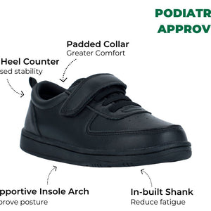 Dash Recycled Leather Kids School Shoes